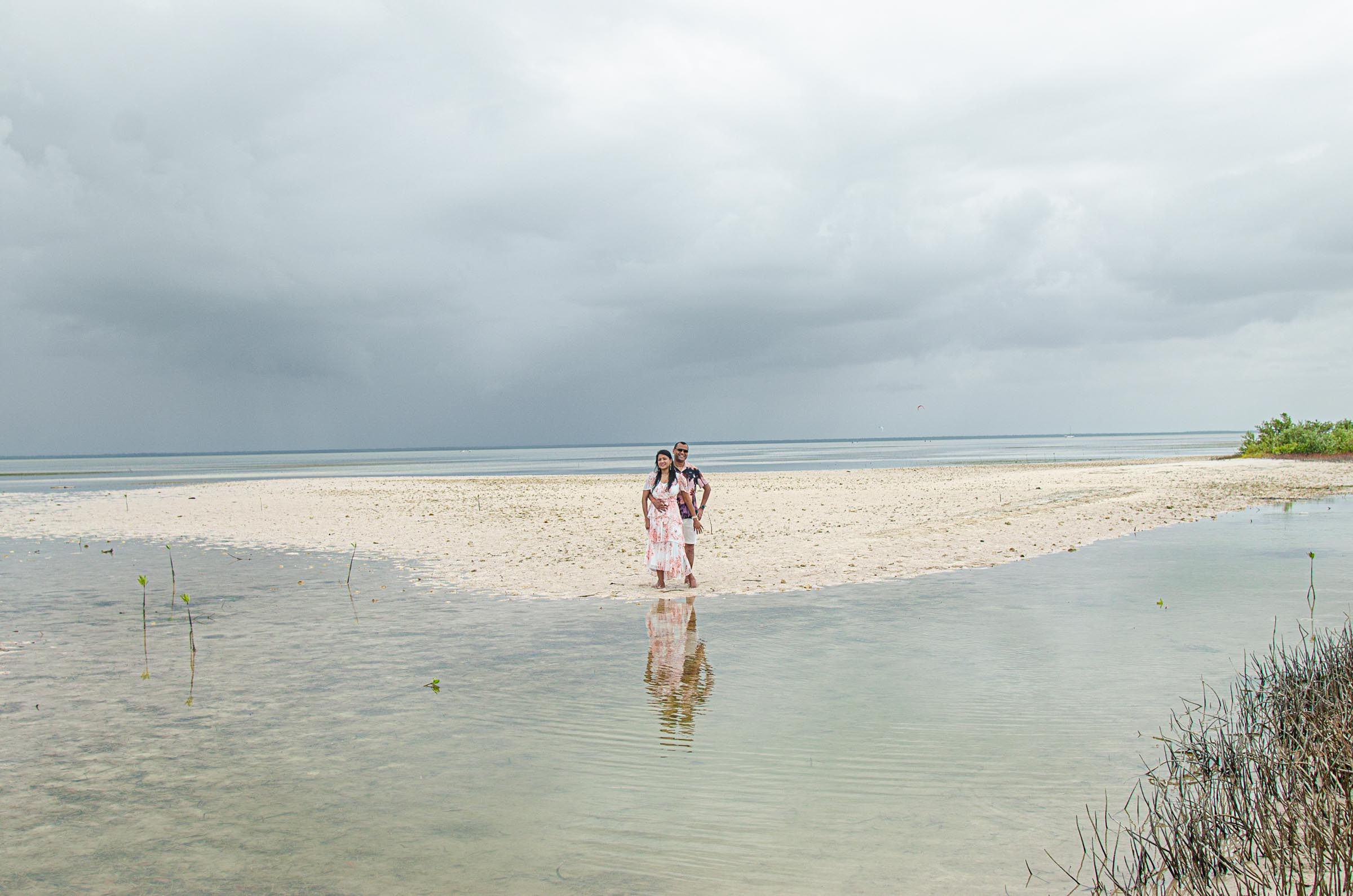 Honeymooners at Isla Blanca, Cancun