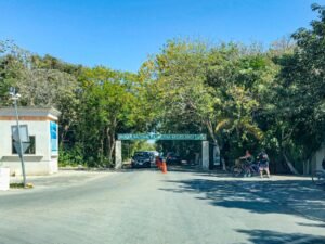 The old entrance to the Tulum Mayan Archaeological Zone